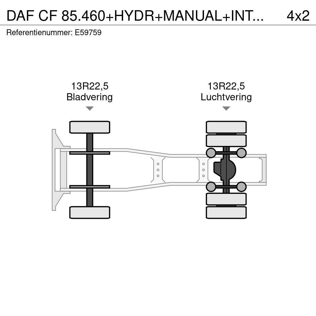 DAF CF 85.460+HYDR+MANUAL+INTARDER Trækkere