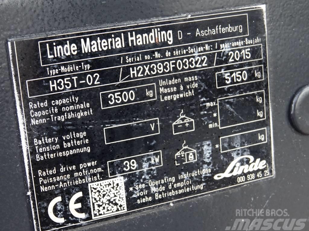 Linde H35T-02 LPG gaffeltrucks