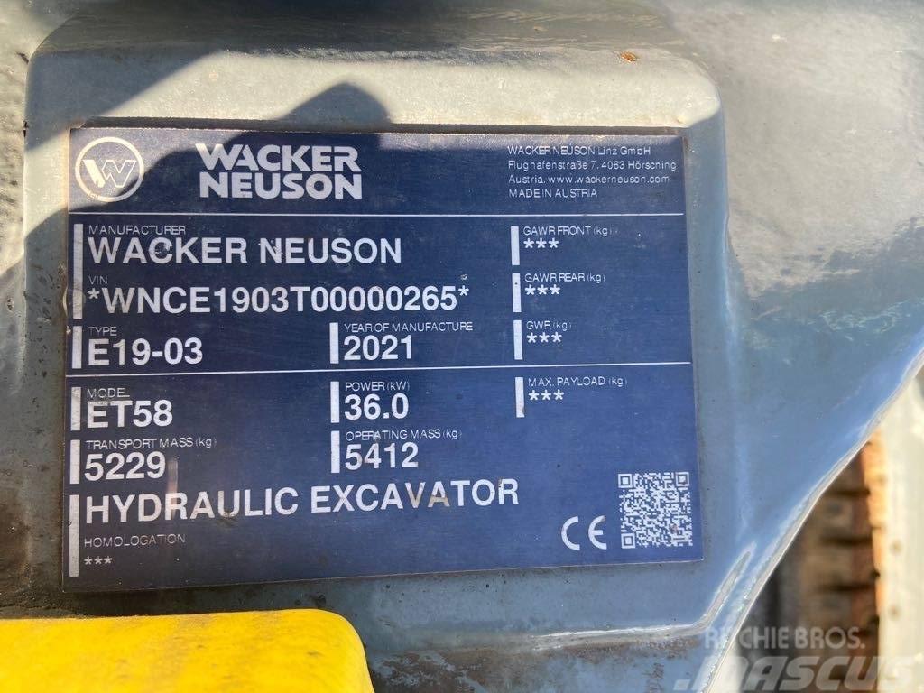 Wacker Neuson ET58 Gravemaskiner på larvebånd