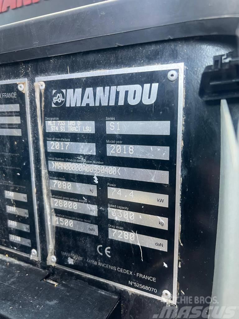 Manitou MLT 733 105D Teleskopiske hjullæssere