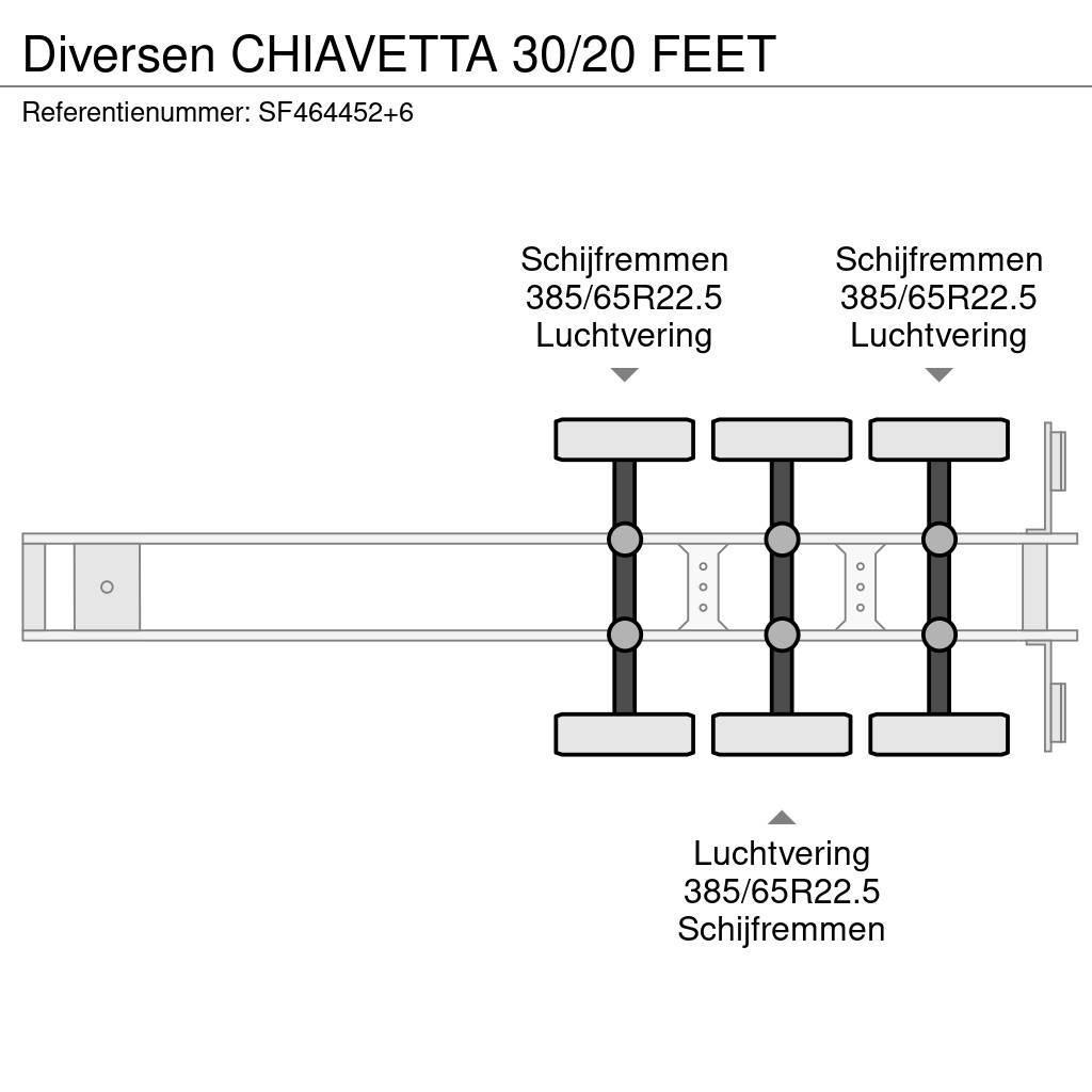  Diversen CHIAVETTA 30/20 FEET Semi-trailer med containerramme