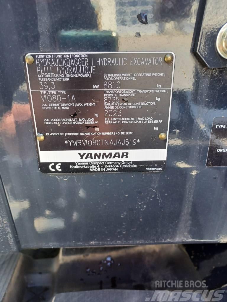 Yanmar Vio 80-2PB Mini excavators < 7t (Mini diggers)