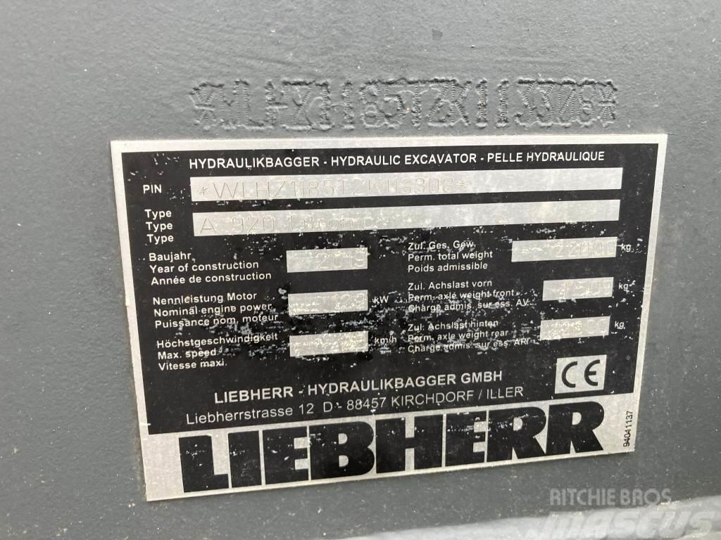 Liebherr A 920 Litronic Gravemaskiner på hjul