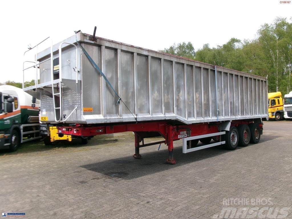 Montracon Tipper trailer alu 55 m3 + tarpaulin Semi-trailer med tip