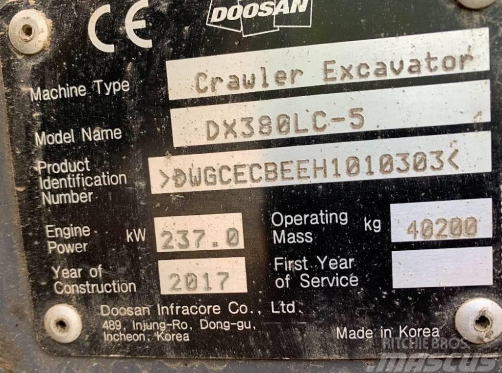 Doosan DX 380 LC-5 Gravemaskiner på larvebånd