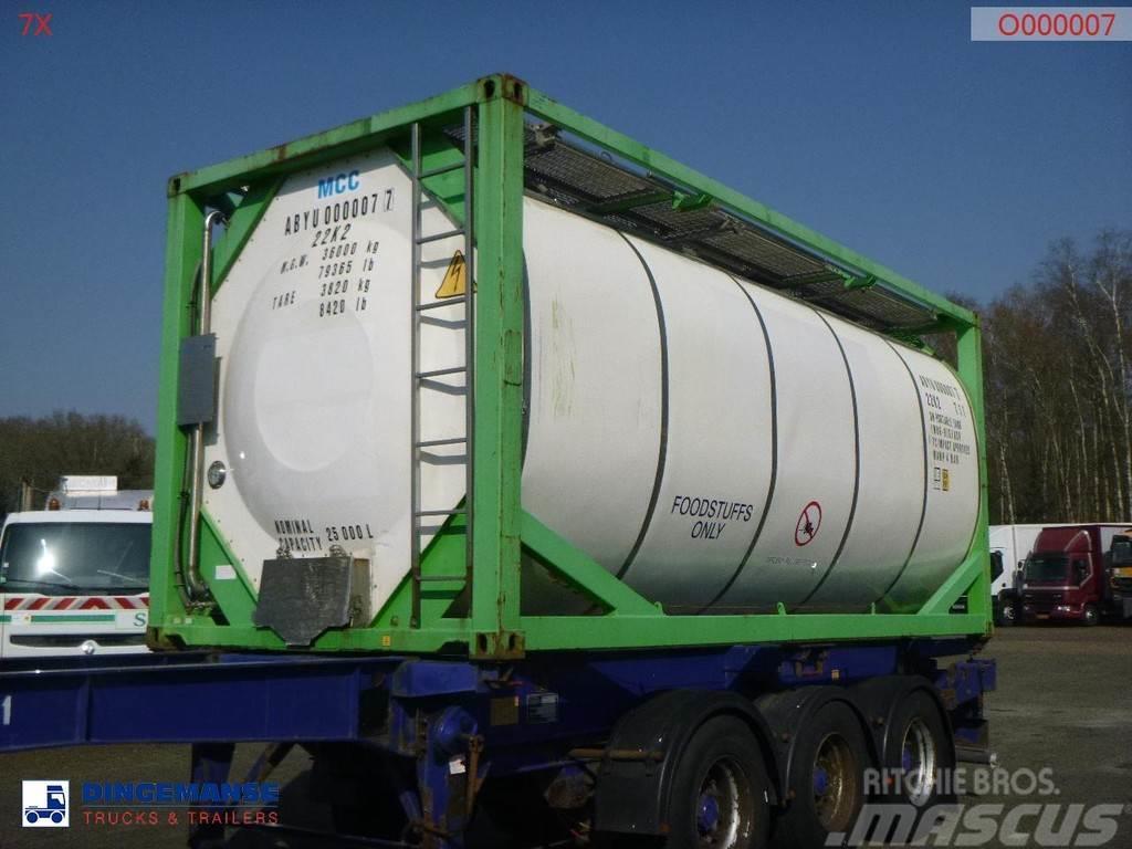  Danteco Food tank container inox 20 ft / 25 m3 / 1 Tanke