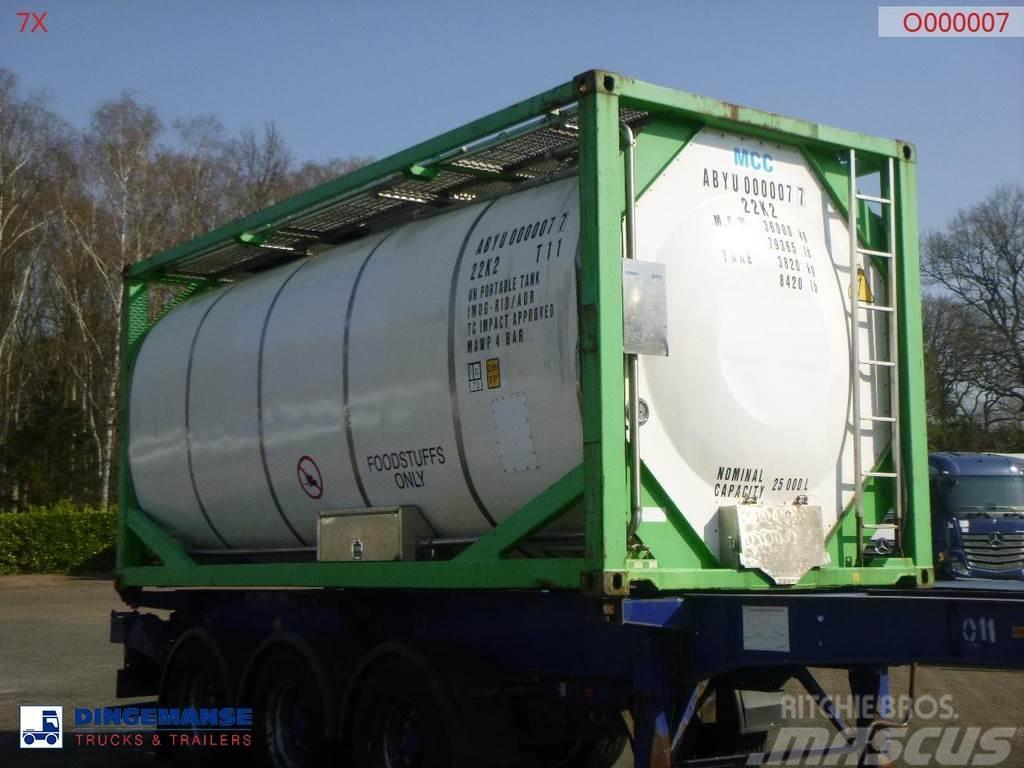  Danteco Food tank container inox 20 ft / 25 m3 / 1 Tanke