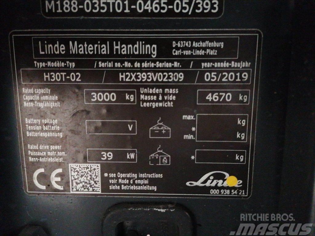 Linde H30T-02 LPG gaffeltrucks