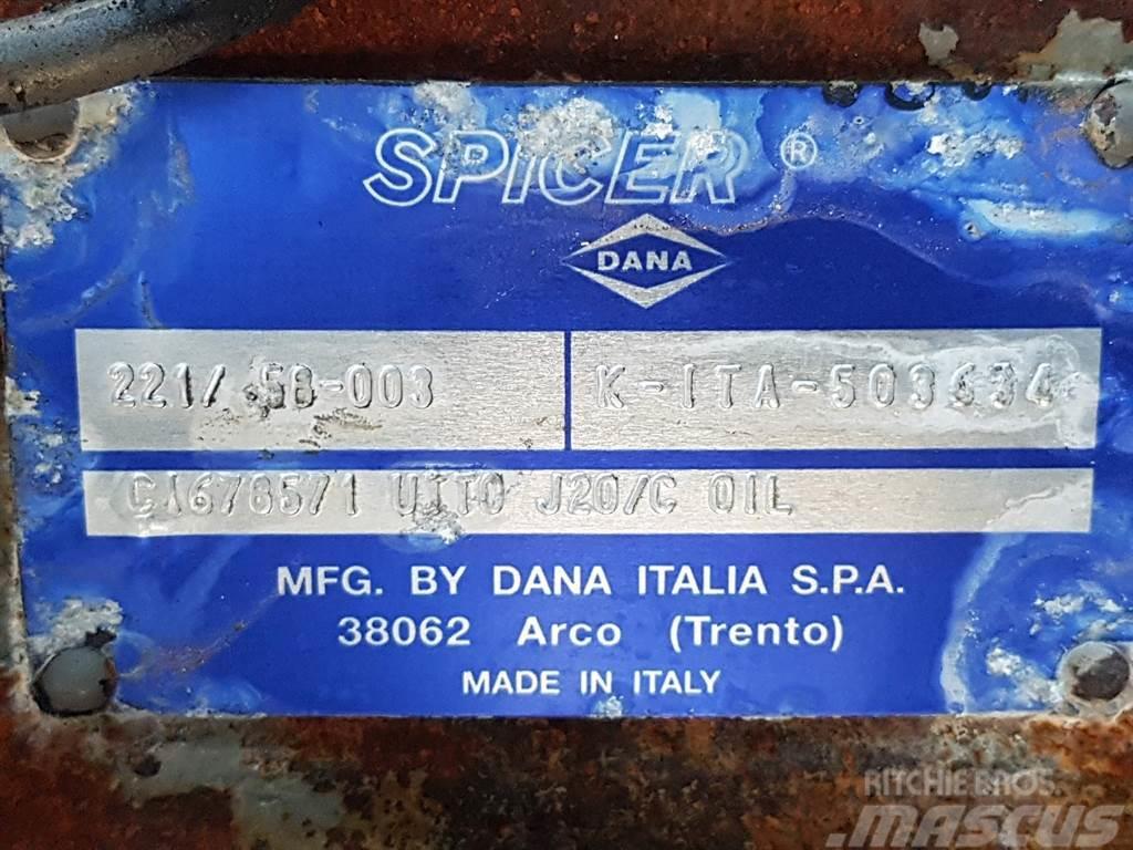 Manitou 160ATJ-Spicer Dana 221/58-003-Axle/Achse/As Aksler