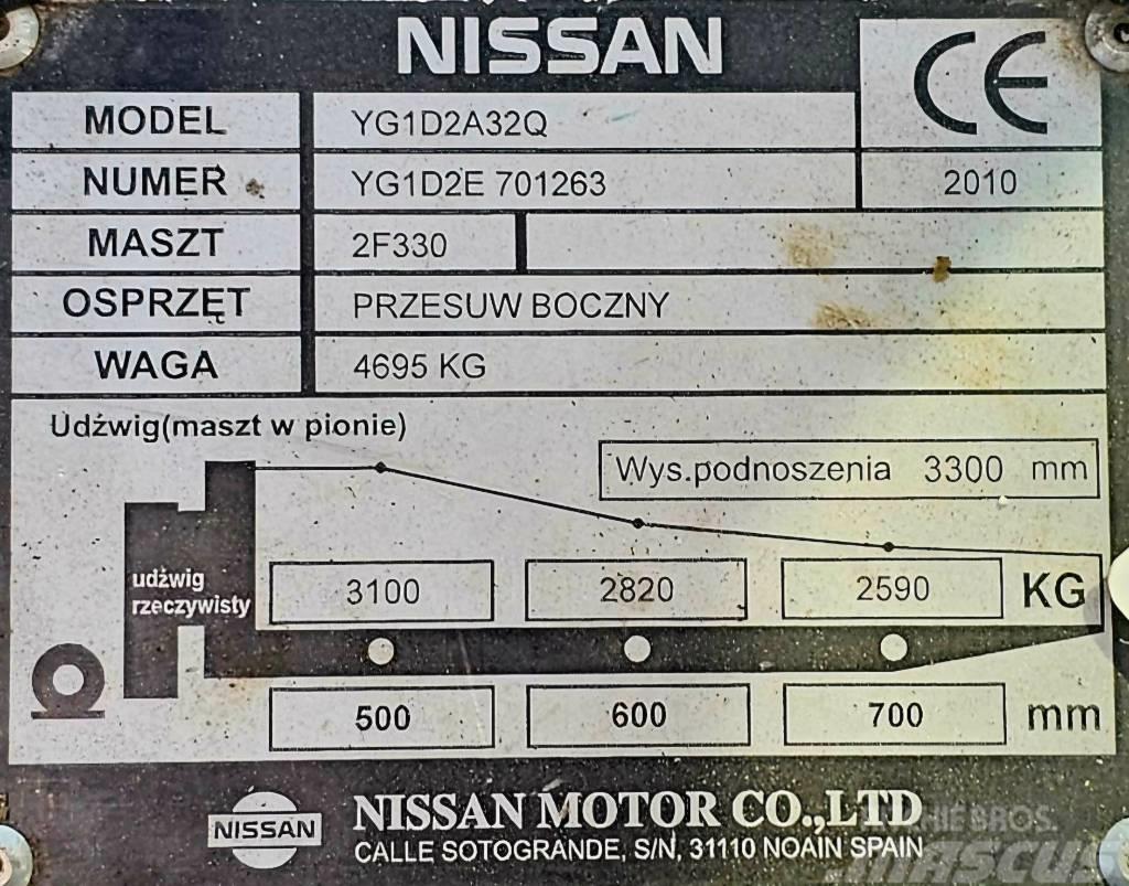 Nissan YG1D2A32Q Diesel gaffeltrucks