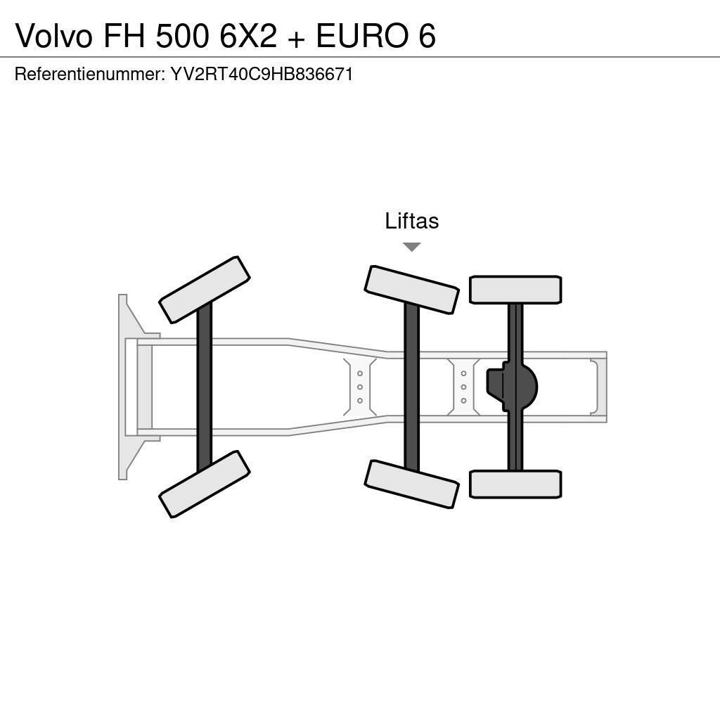 Volvo FH 500 6X2 + EURO 6 Trækkere