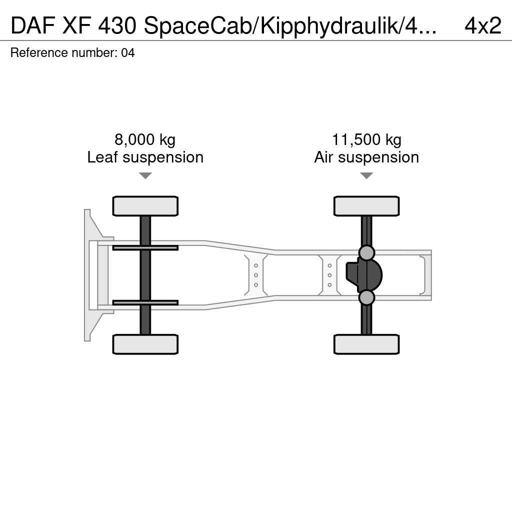 DAF XF 430 SpaceCab/Kipphydraulik/452 tkm/Euro 6 Trækkere