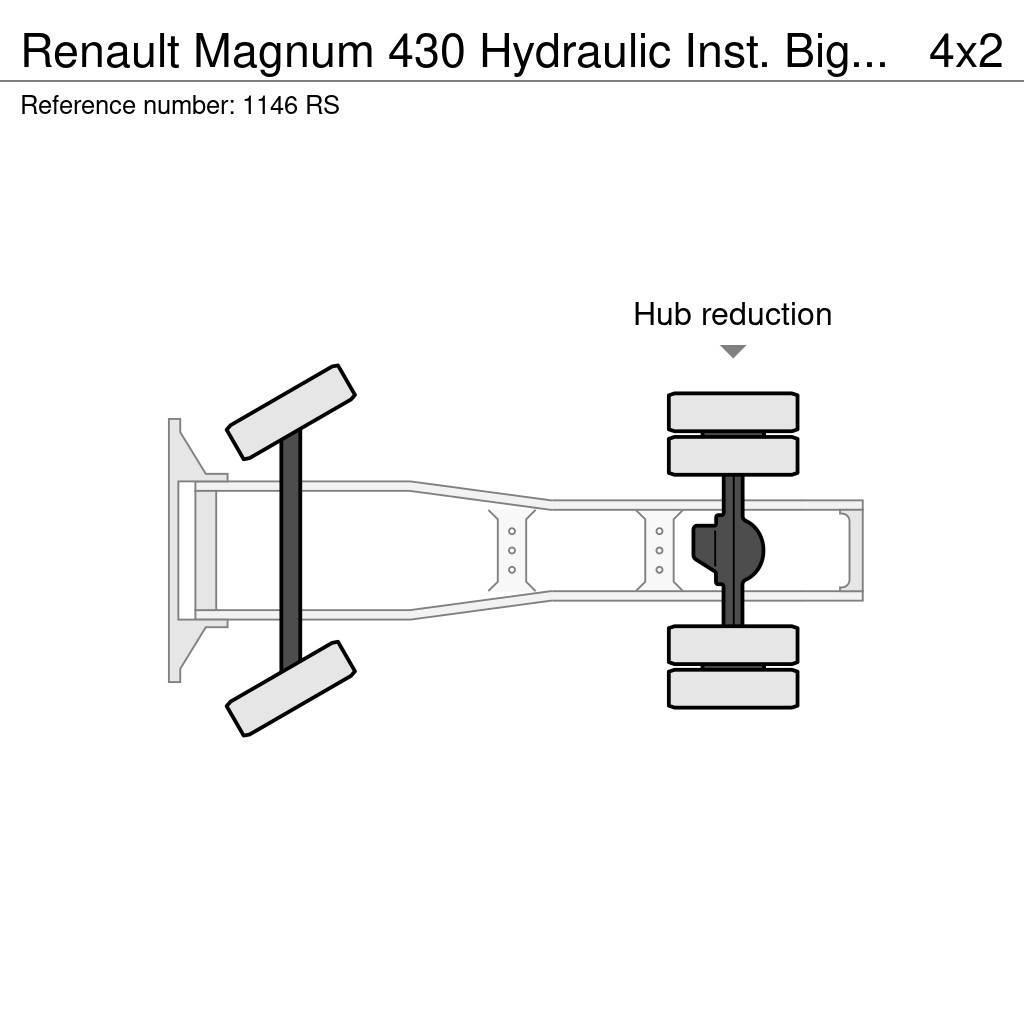 Renault Magnum 430 Hydraulic Inst. Big Axle Good Condition Trækkere