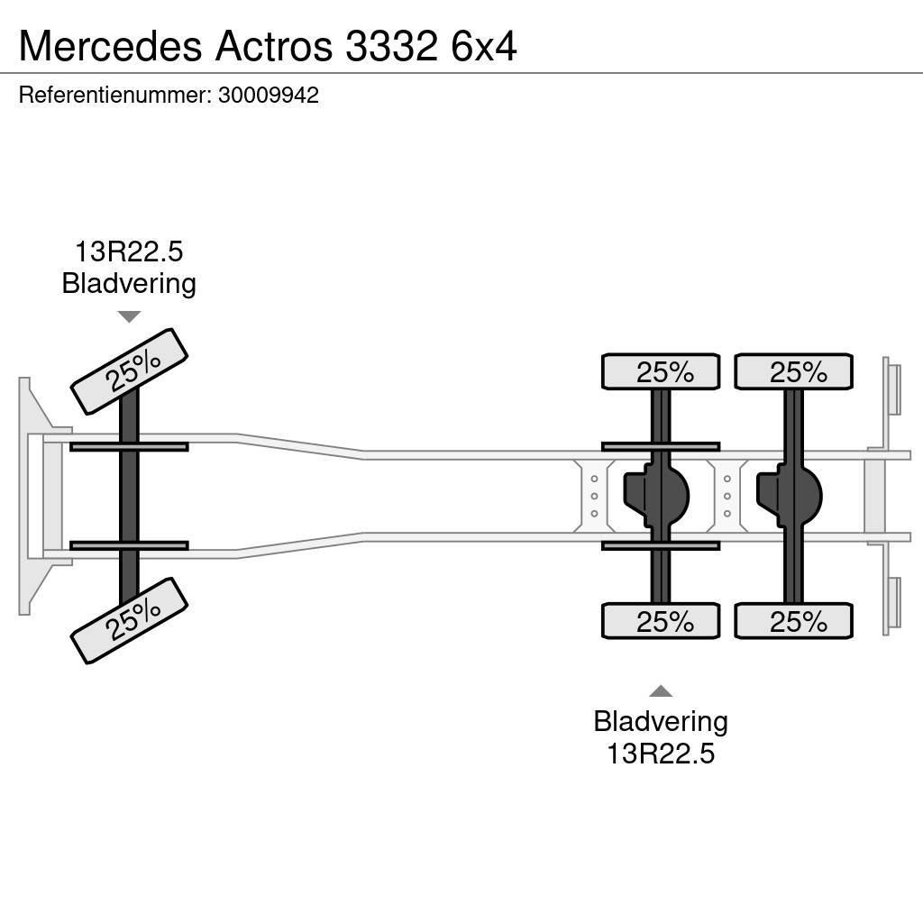 Mercedes-Benz Actros 3332 6x4 Lastbiler med tip