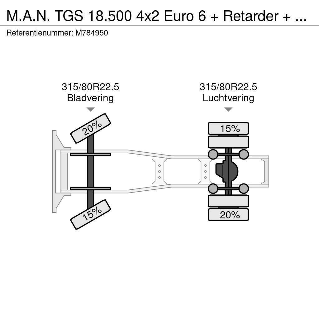 MAN TGS 18.500 4x2 Euro 6 + Retarder + Hydraulics Trækkere