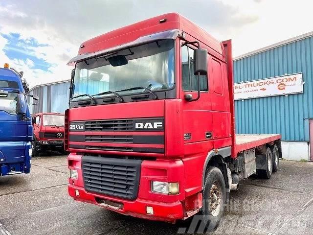 DAF 95-430XF SPACECAB 6x4 FULL STEEL WITH OPEN BODY (E Lastbil med lad/Flatbed