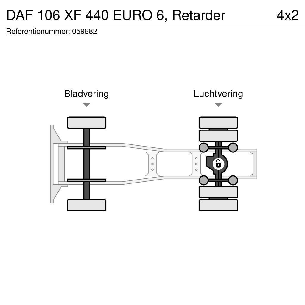 DAF 106 XF 440 EURO 6, Retarder Trækkere
