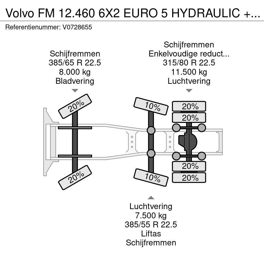 Volvo FM 12.460 6X2 EURO 5 HYDRAULIC + i-Shift APK Trækkere