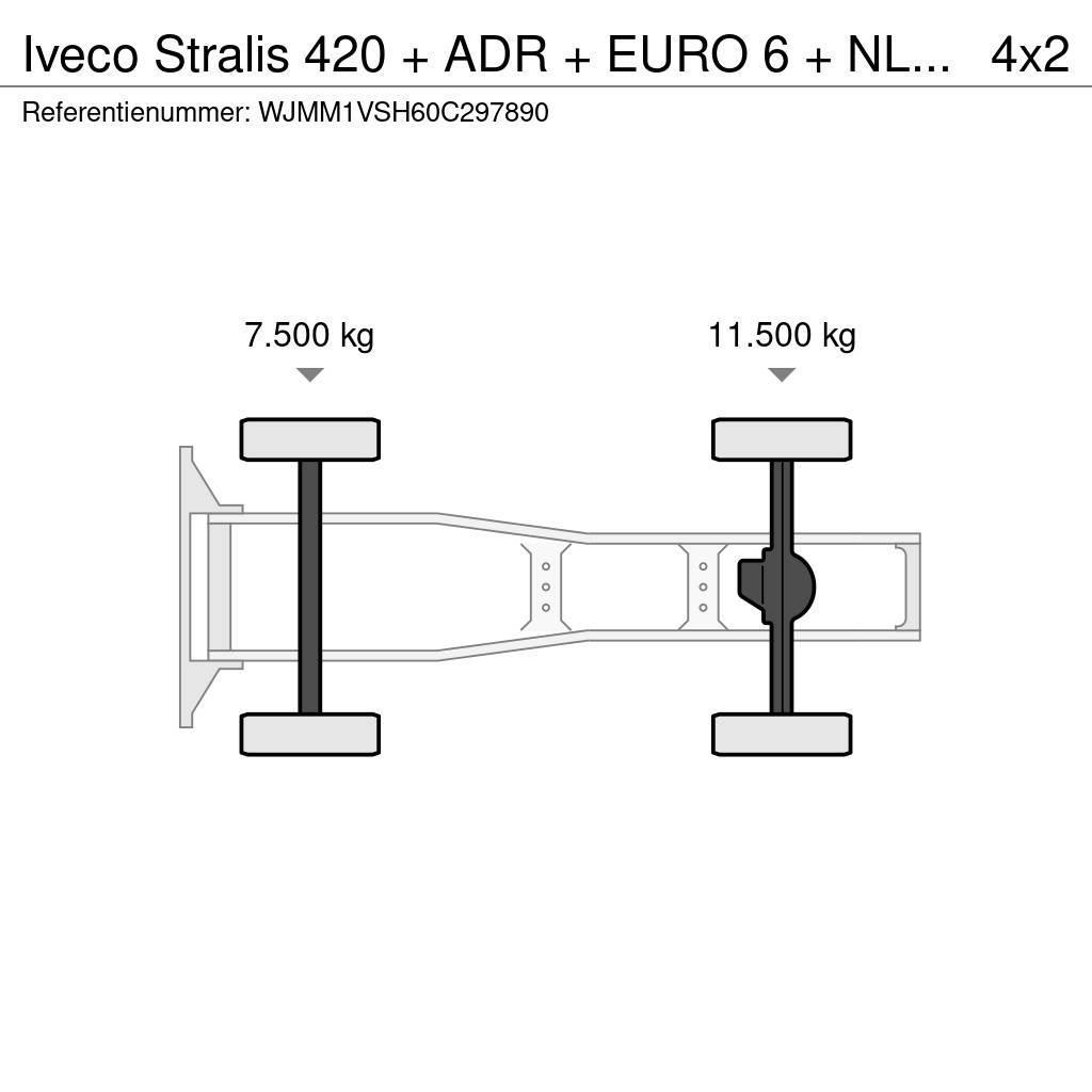 Iveco Stralis 420 + ADR + EURO 6 + NL apk 02-2024 Trækkere