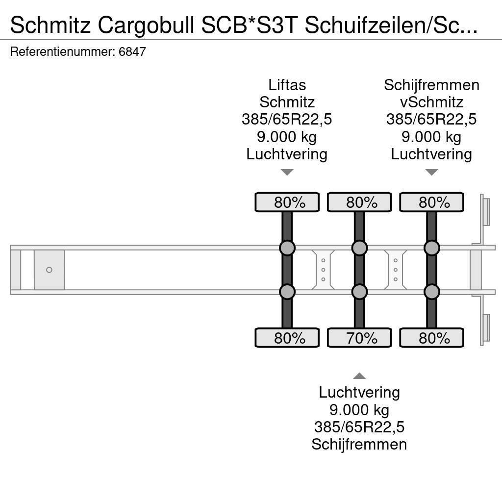 Schmitz Cargobull SCB*S3T Schuifzeilen/Schuifdak Liftas Schijfremmen Semi-trailer med Gardinsider