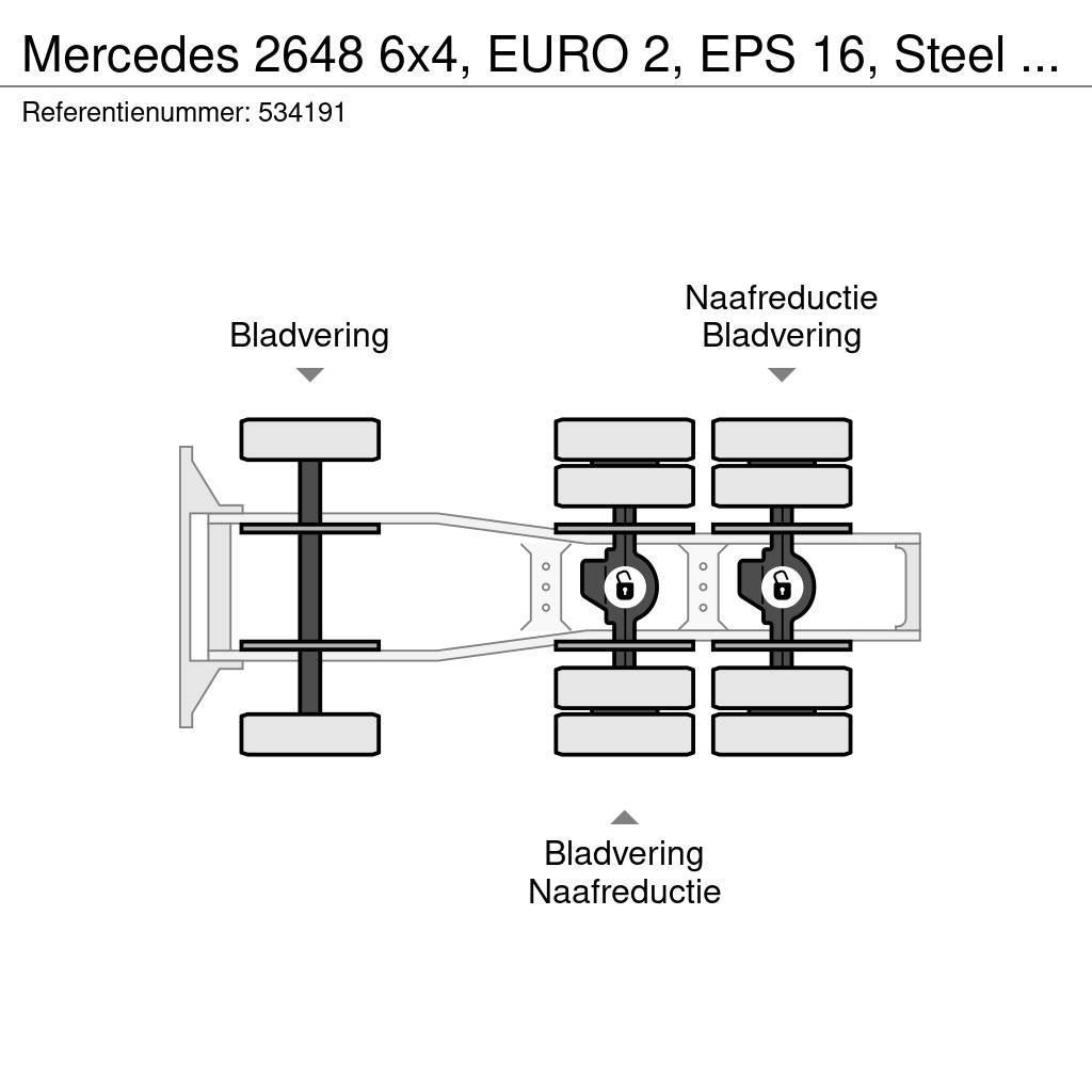 Mercedes-Benz 2648 6x4, EURO 2, EPS 16, Steel Suspension Trækkere
