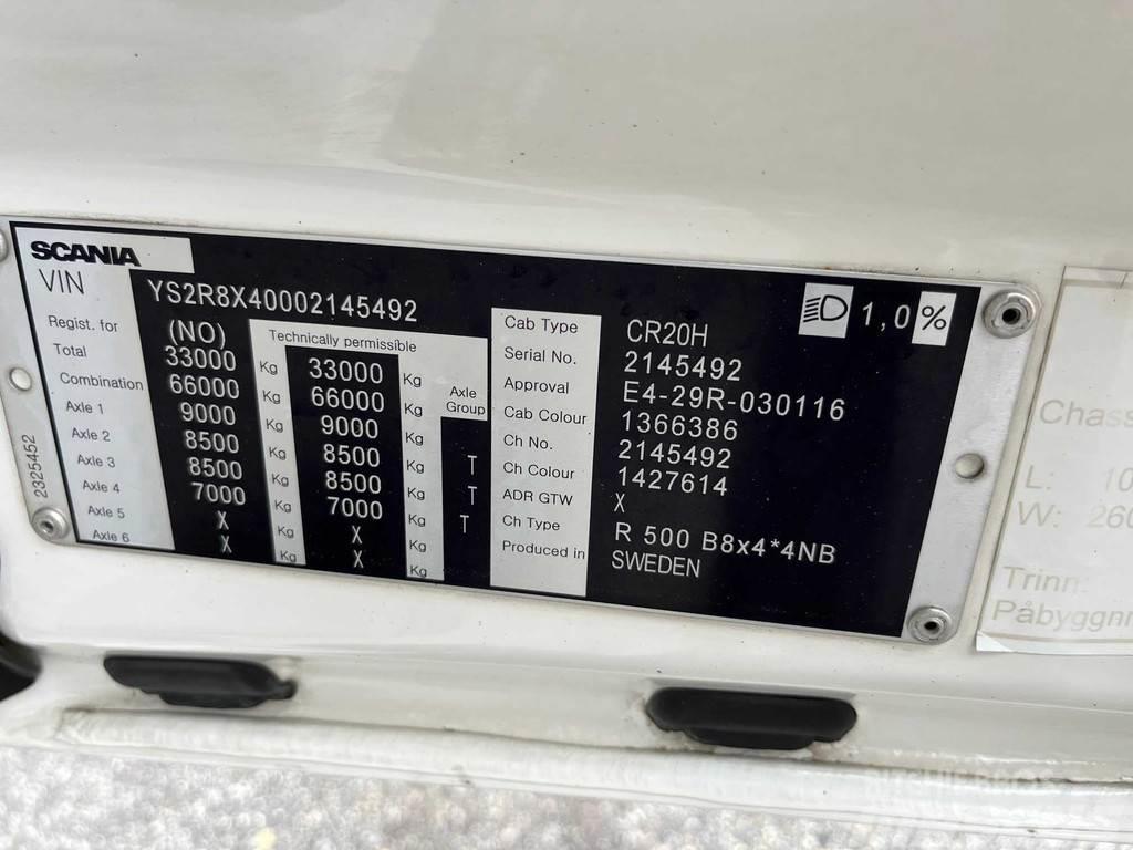 Scania R500 8X4*4 EURO 6 + RETARDER Chassis