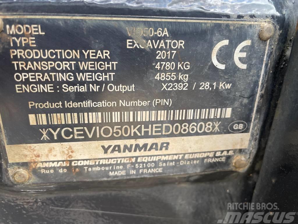 Yanmar Vio 50-6A Minigravemaskiner