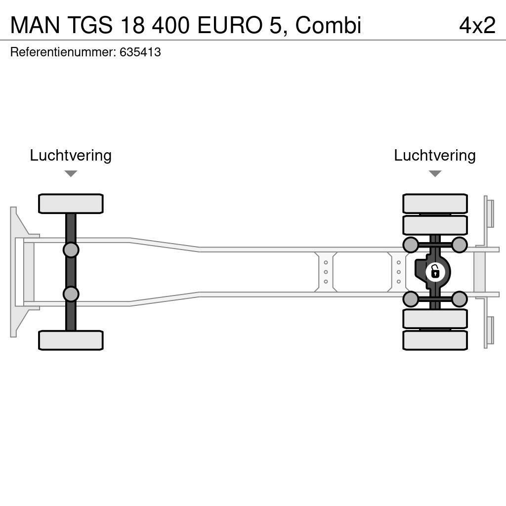 MAN TGS 18 400 EURO 5, Combi Demonterbare/wirehejs lastbiler