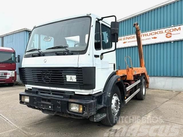 Mercedes-Benz SK 1824 K 4x2 FULL STEEL CHASSIS WITH ATLAS CONTAI Skip loader