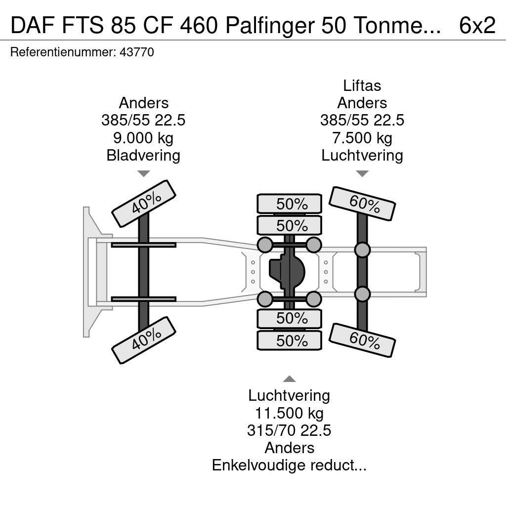 DAF FTS 85 CF 460 Palfinger 50 Tonmeter laadkraan Trækkere