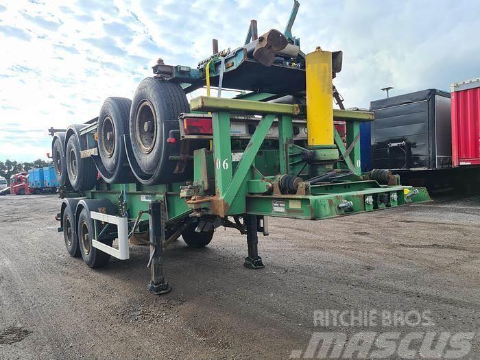  KORTEN 2 AXLE CONTAINER CHASSIS STEEL SUSPENSION B Semi-trailer med containerramme