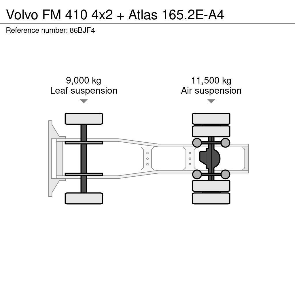 Volvo FM 410 4x2 + Atlas 165.2E-A4 Trækkere