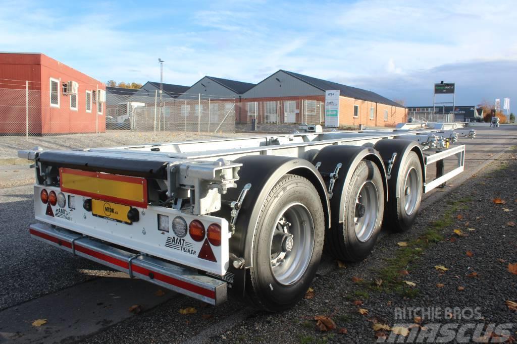 AMT CO310 - Container chassis med udskud i bag Semi-trailer med containerramme