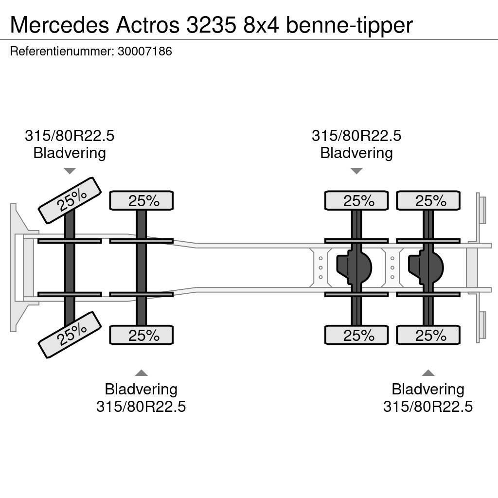 Mercedes-Benz Actros 3235 8x4 benne-tipper Lastbiler med tip