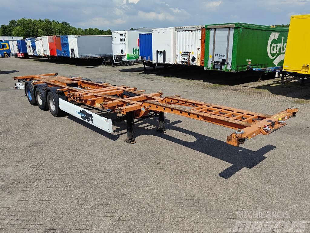 Krone SD 27 3-Assen BPW - LiftAxle - DiscBrakes - 5510kg Semi-trailer med containerramme