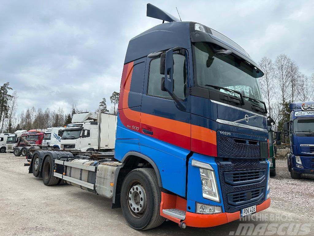Volvo FH-500 Container Bil chassi Lastbiler med containerramme / veksellad
