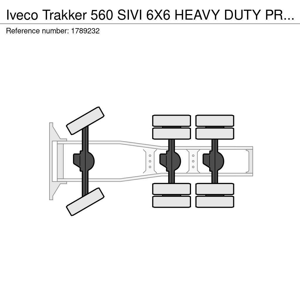 Iveco Trakker 560 SIVI 6X6 HEAVY DUTY PRIME MOVER 275 TO Trækkere