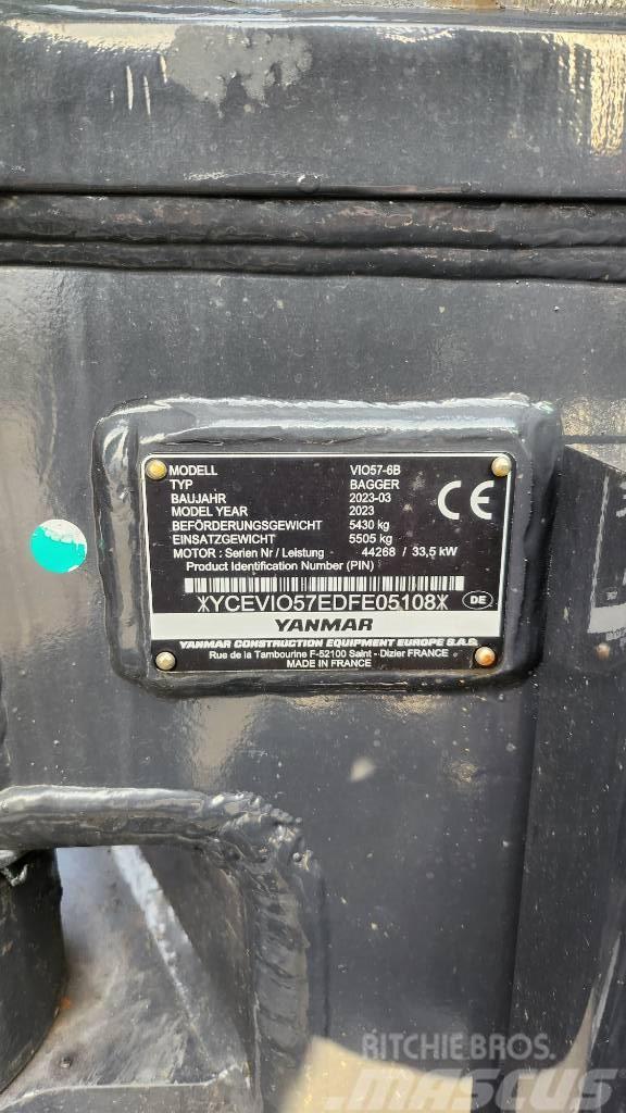 Yanmar Vio57-6B Advance Nullheck Powertilt HS03 Minigravemaskiner