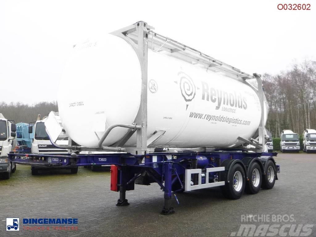  M & G 3-axle container trailer 20-30 ft Semi-trailer med containerramme
