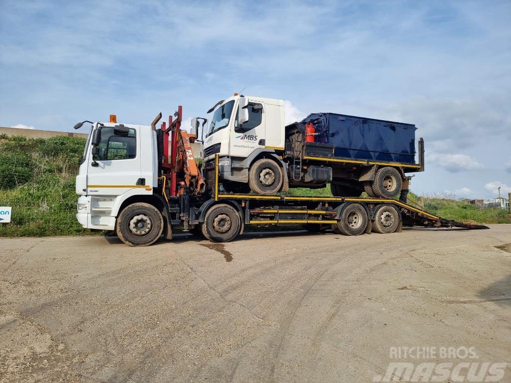 DAF CF85.380 plant lorry with crane Lastbil med kran