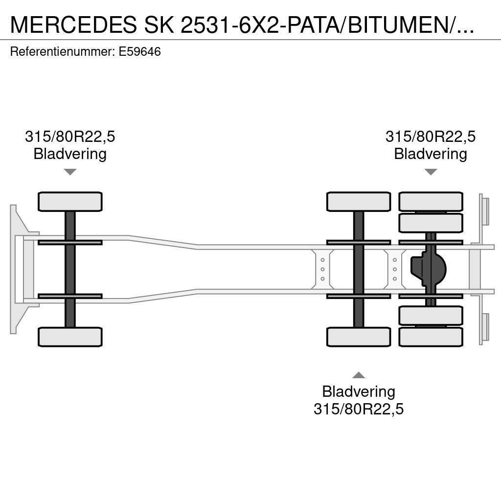 Mercedes-Benz SK 2531-6X2-PATA/BITUMEN/ASFALT/GOUDRON Lastbiler med tip