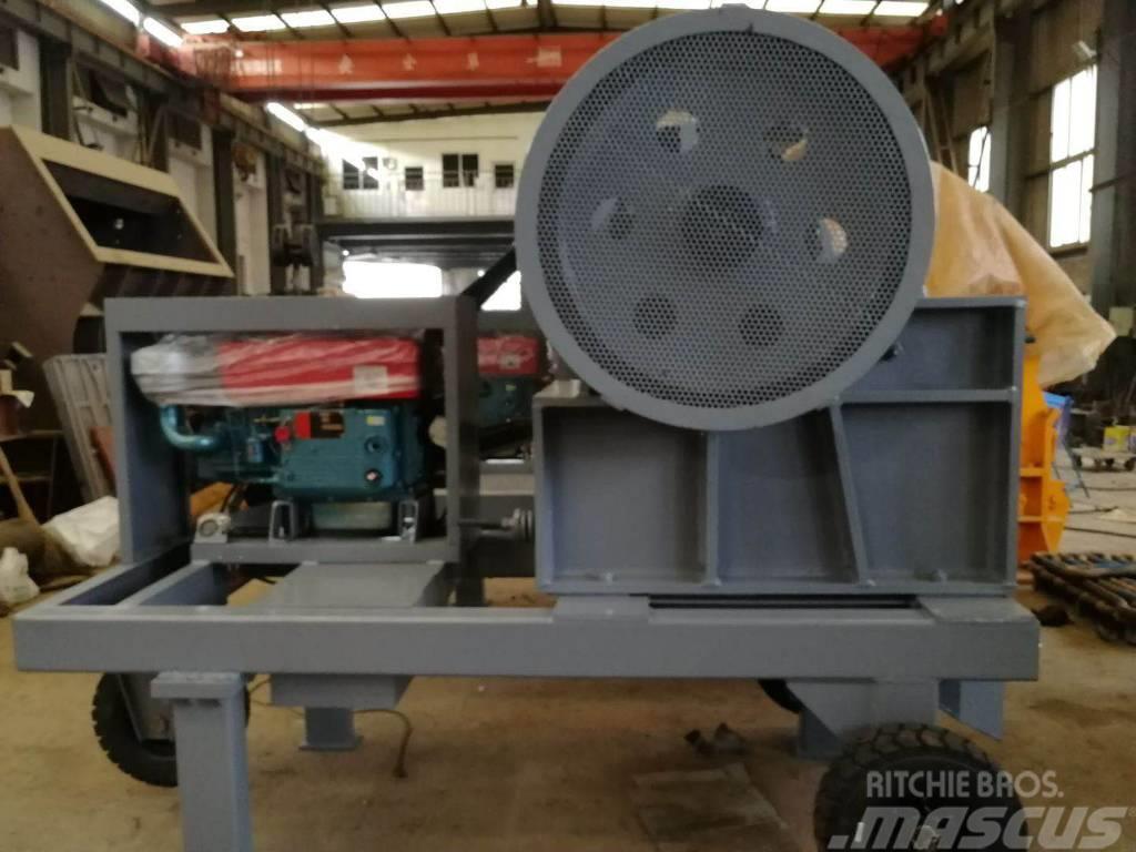 Kinglink PE250x400 Small Jaw Crusher With Diesel Engine Knusere - anlæg