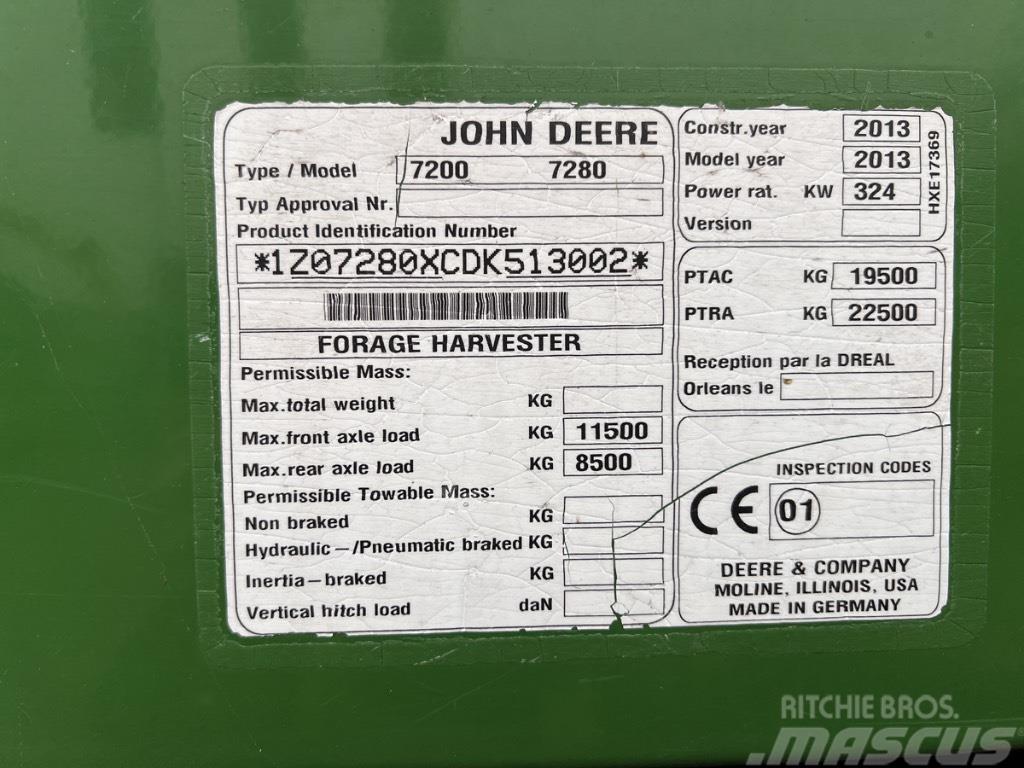 John Deere 7280 + 630B graspickup Finsnittere