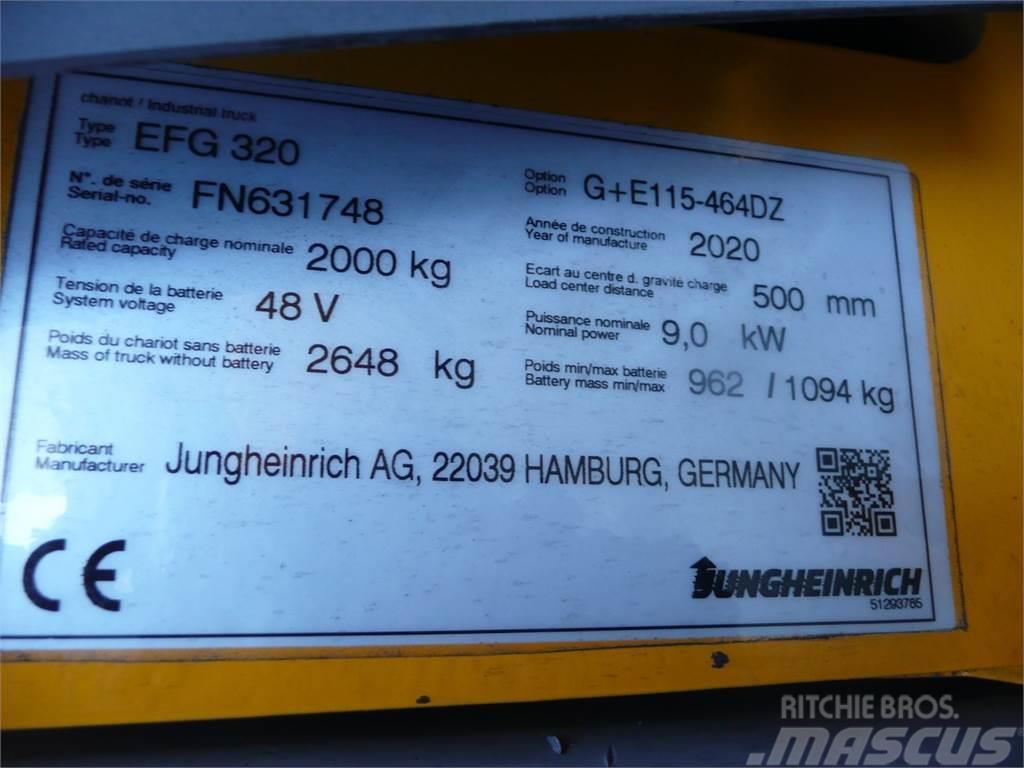 Jungheinrich EFG 320 464 DZ El gaffeltrucks