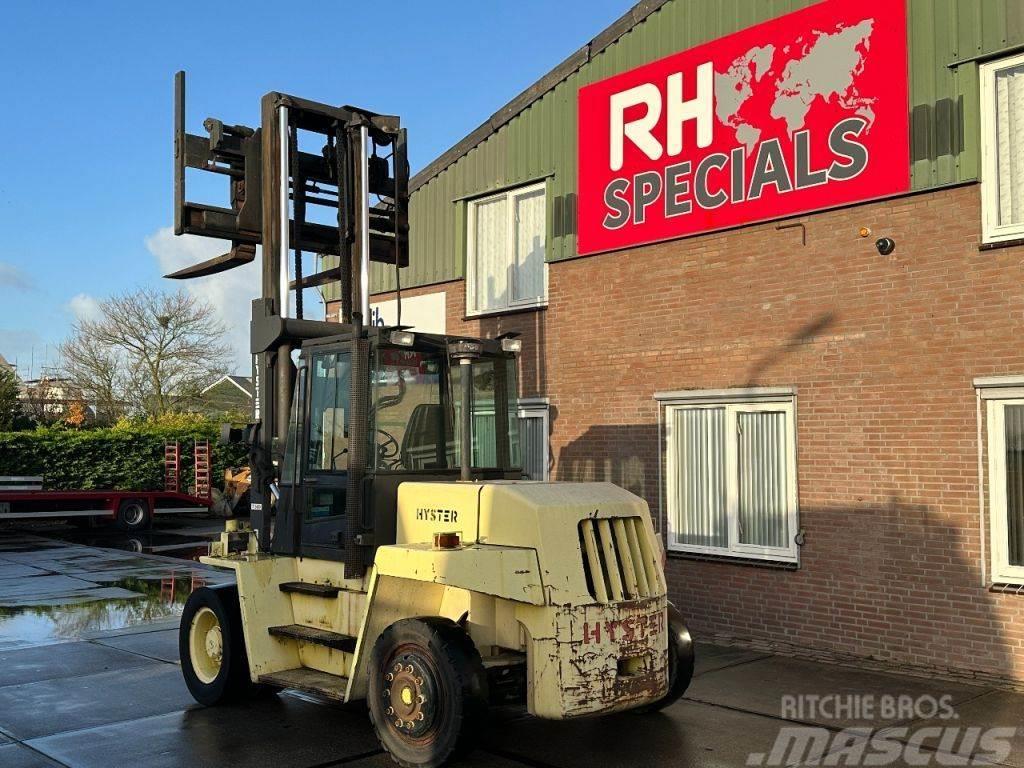Hyster H8.00XL Hydraulic fork adjustment and side shift. Gaffeltrucks - andre