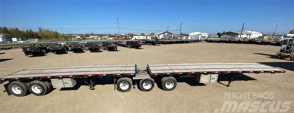 Lode King Flat Deck Super B Lead/Pup Semi-trailer med lad/flatbed