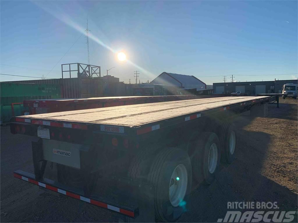 Manac 51' Tridem Trombone Flat Deck Semi-trailer med lad/flatbed