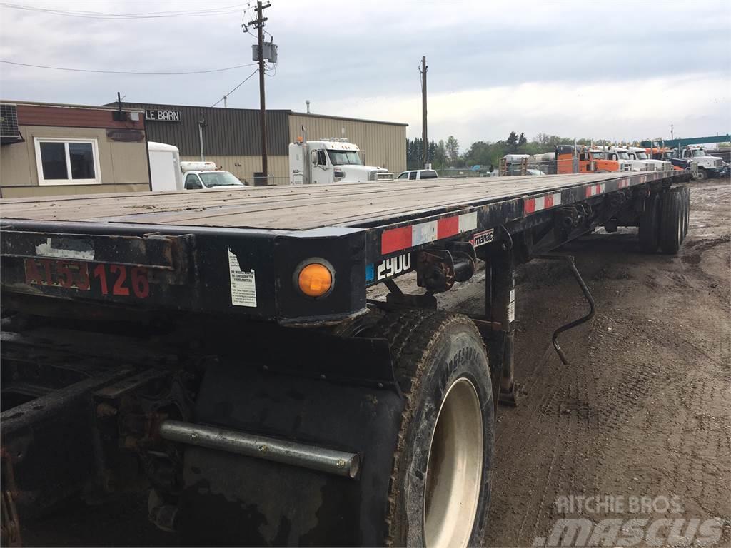 Manac 53' Tridem Flat Deck/Highboy Semi-trailer med lad/flatbed