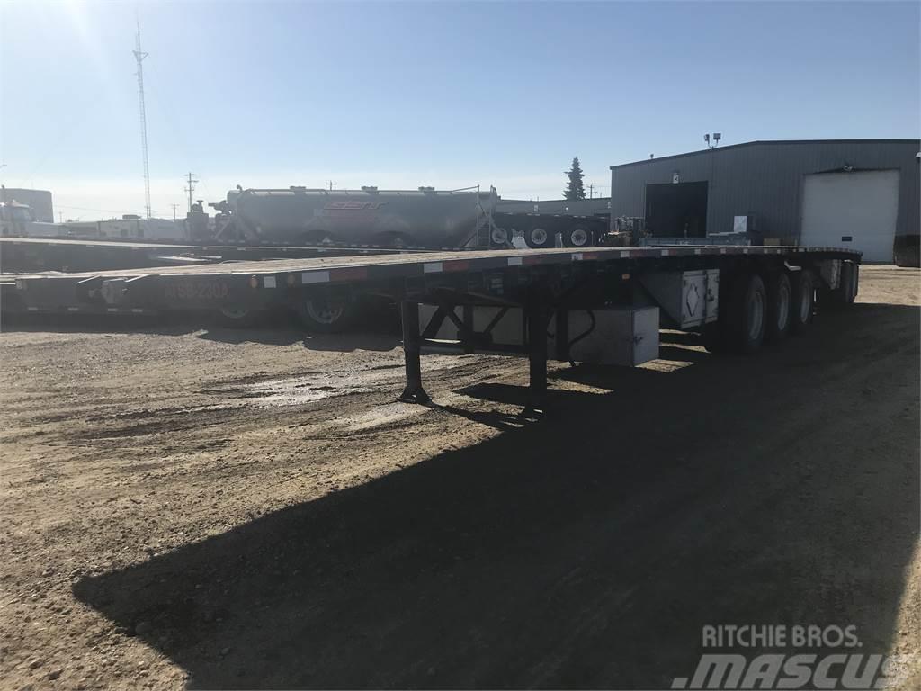 Manac Flat Deck Super B Lead/Pup Semi-trailer med lad/flatbed