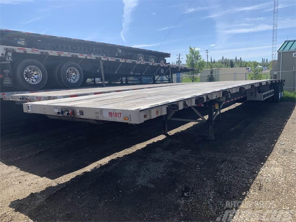 Wilson 53' Tandem Flat Deck Semi-trailer med lad/flatbed